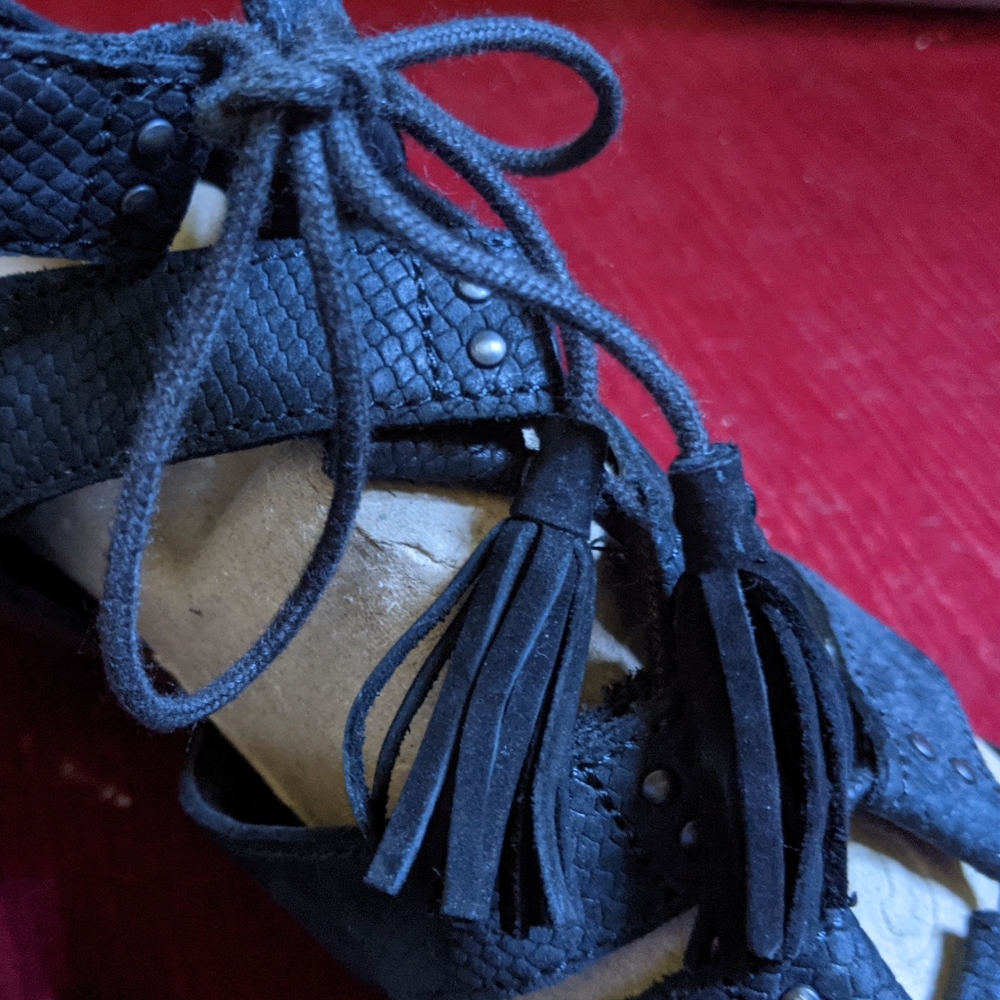 UGG Strappy Black Sandals 8.5